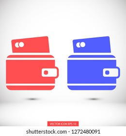 purse vector icon 10 eps