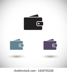 purse vector icon 10 eps , Lorem ipsum Flat design