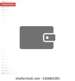 purse vector icon 10 eps , Lorem ipsum Flat design