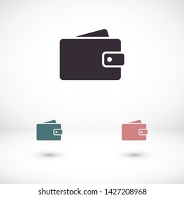 purse vector icon 10 eps , Lorem ipsum Flat design