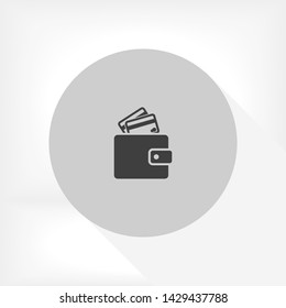 purse vector icon 10 eps , Lorem ipsum Flat design