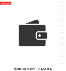 purse vector icon 10 eps , Lorem ipsum Flat design