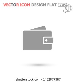 purse vector icon 10 eps , Lorem ipsum Flat design