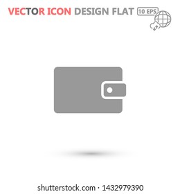 purse vector icon 10 eps , Lorem ipsum Flat design