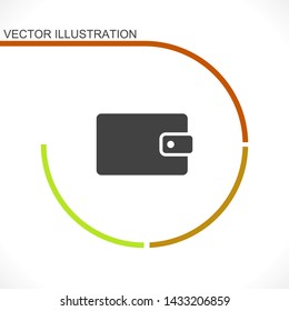 purse vector icon 10 eps , Lorem ipsum Flat design