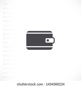 purse vector icon 10 eps , Lorem ipsum Flat design