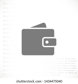 purse vector icon 10 eps , Lorem ipsum Flat design