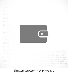 purse vector icon 10 eps , Lorem ipsum Flat design