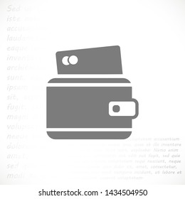 purse vector icon 10 eps , Lorem ipsum Flat design
