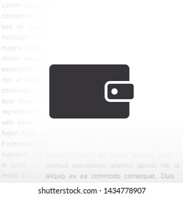 purse vector icon 10 eps , Lorem ipsum Flat design