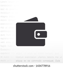 purse vector icon 10 eps , Lorem ipsum Flat design