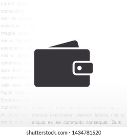 purse vector icon 10 eps , Lorem ipsum Flat design