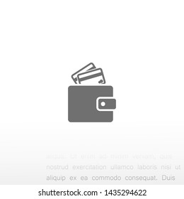 purse vector icon 10 eps , Lorem ipsum Flat design