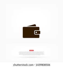 purse vector icon 10 eps , Lorem ipsum Flat design