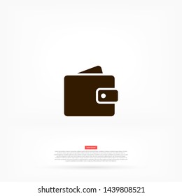 purse vector icon 10 eps , Lorem ipsum Flat design