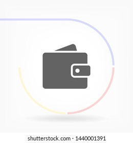 purse vector icon 10 eps , Lorem ipsum Flat design