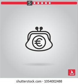 purse vector icon
