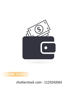 Purse  vector icon 