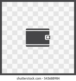 Purse vector icon. Isolated illustration. Business picture.