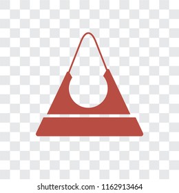 Purse vector icon isolated on transparent background, Purse logo concept