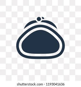 Purse vector icon isolated on transparent background, Purse transparency concept can be used web and mobile