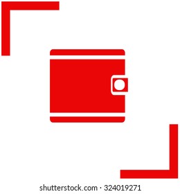 Purse vector icon. Wallet symbol.