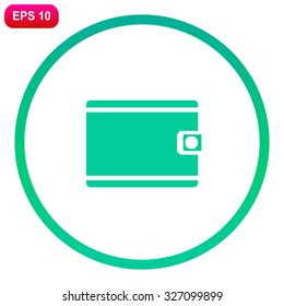 Purse vector icon. Wallet symbol.