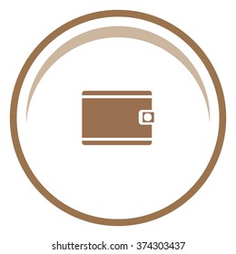 Purse vector icon. Wallet symbol.