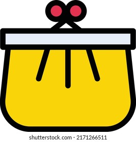 Purse Vector illustration on a transparent background.Premium quality symmbols.Stroke vector icon for concept and graphic design.