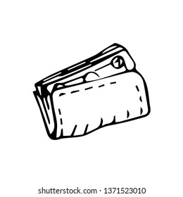 purse vector sketch