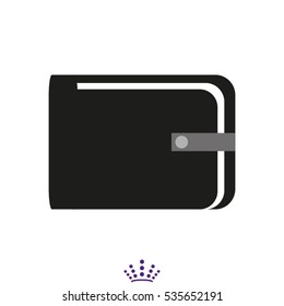 purse, wallet, badge, vector illustration EPS 10