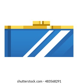 Purse wallet icon with money shopping