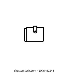 Purse, wallet vector icon