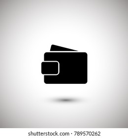 Purse, wallet vector icon