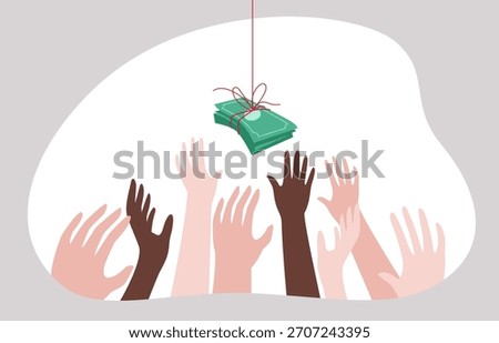 The pursuit of wealth, or unequal access to resources. Access to money and opportunities may not be equally distributed, leading to a struggle among individuals from diverse backgrounds.
