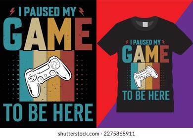 I Pused My Game To Be Hare trendy glitchy gamepad joystick controller Typography Vector gamer Video gamer t-shirt design Mugs, Bags, Poster, Cards