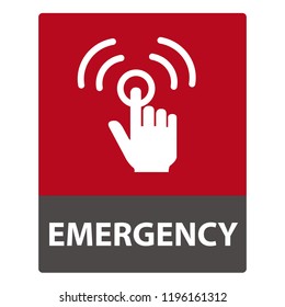 Push Alarm Button icon, Emergency button