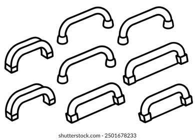 Push Up Bars Line Art Illustration Techniques Inspiration Ideas