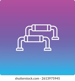 Push Up Bars vector icon. Can be used for printing, mobile and web applications.