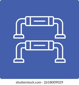 Push Up Bars vector icon. Can be used for printing, mobile and web applications.