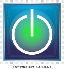 Push botton switch isolated on transparent background.