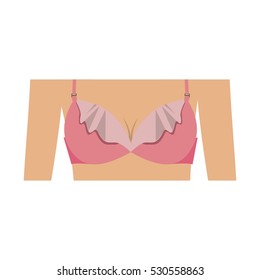 push up brassier design icon with lace