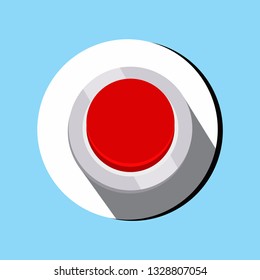 Push button  icon , app button, flat design - Vector 