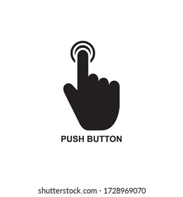 PUSH BUTTON ICON , TAP ICON