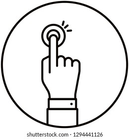 Push Button Icon Vector