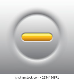 Push button launch on off internet online technology communication icon futuristic link website vector illustration
