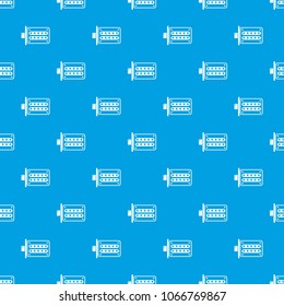 Push button lock pattern vector seamless blue repeat for any use