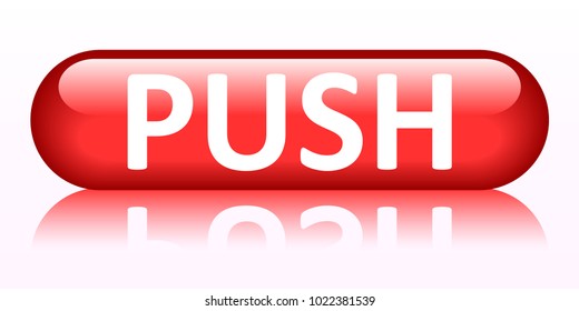 Push button - stock vector