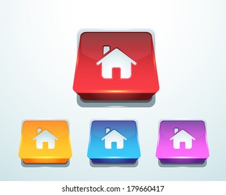 Push Button Style Home Icons