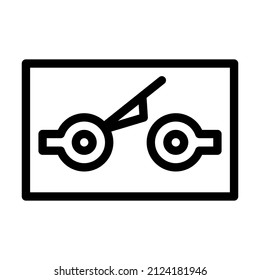push button switch mechanism line icon vector. push button switch mechanism sign. isolated contour symbol black illustration